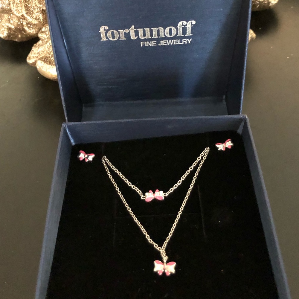 Little Girl Necklace, Bracelet and Earring set from Fortunoff fine jewelry NWOT